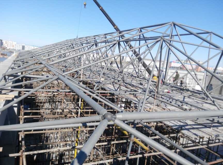鹤壁商贸城屋顶网架工程